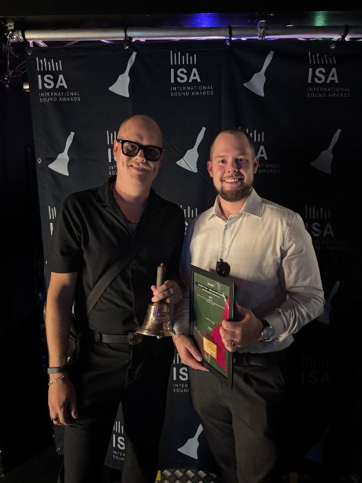 Backstage with the bell